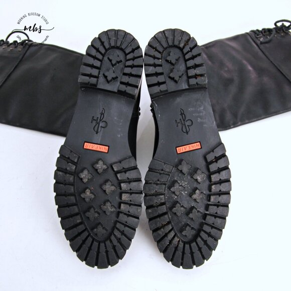 Cole Haan Air Kensington Leather Tall Boots Black Women 6.5 - Picture 11 of 13